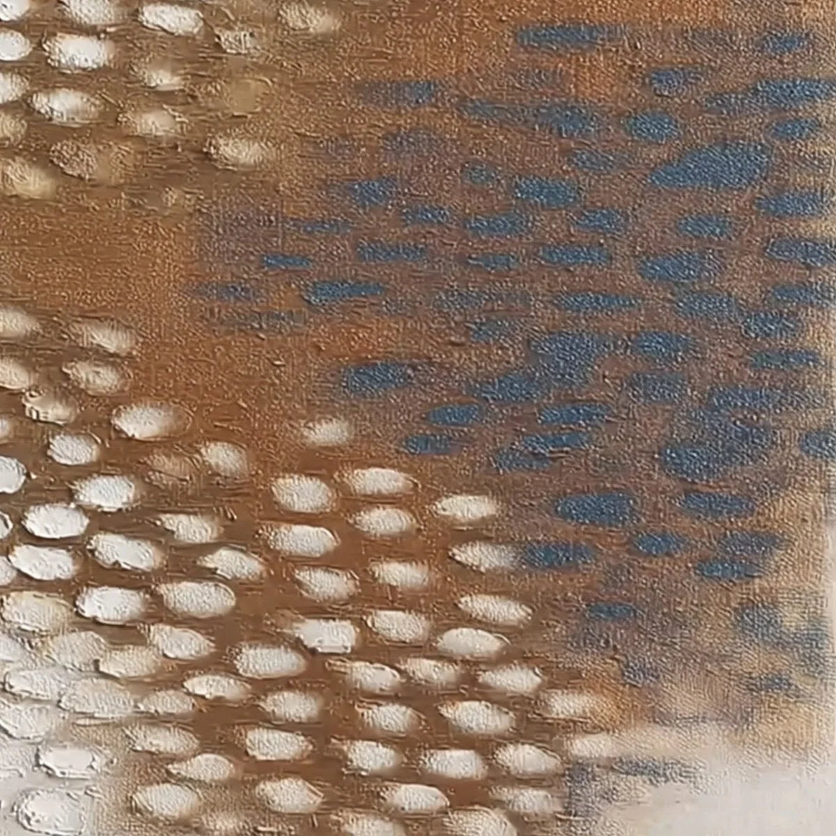 TERRA RHYTHM: Heavily Textured Wabi Sabi Abstract Painting | rolled canvas, ready for custom framing
