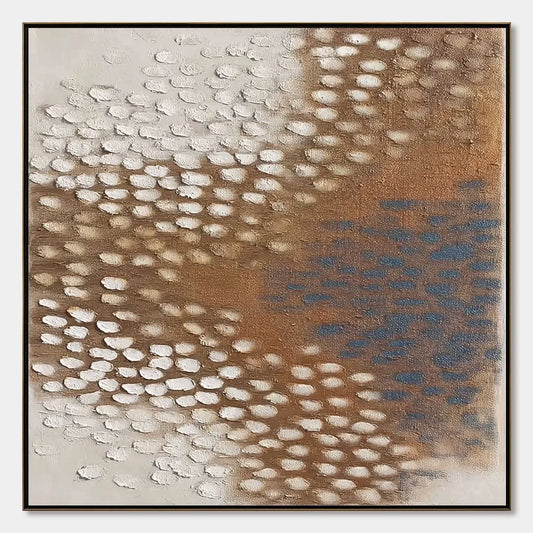TERRA RHYTHM: Heavily Textured Wabi Sabi Abstract Painting | hanging in living room, Abstract wall art