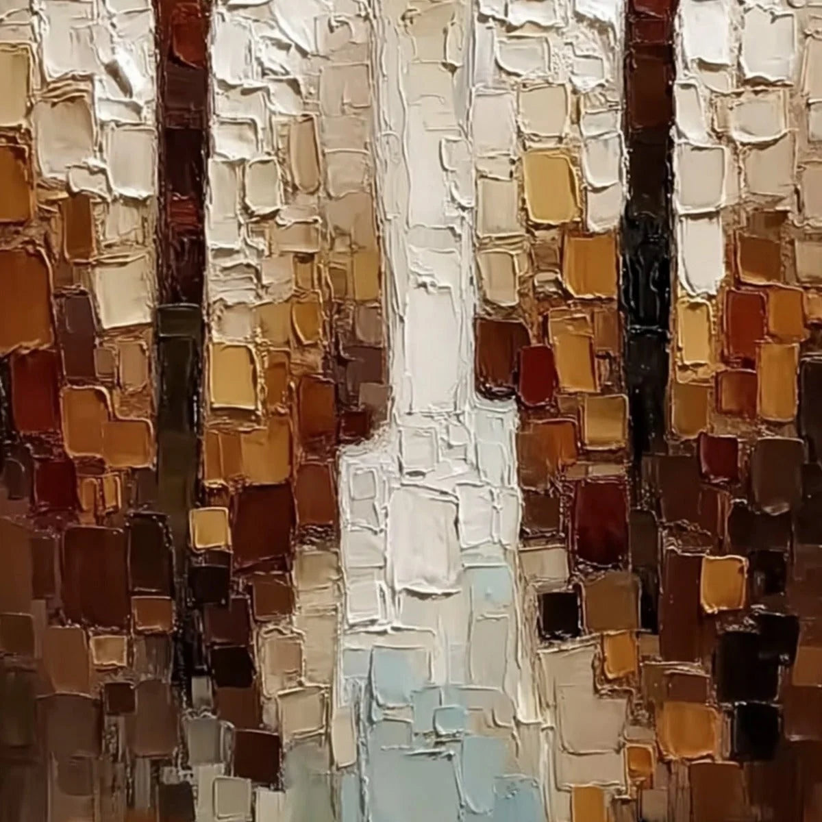 THE COMPANIONS: Heavy Texture Impasto Painting of Two Figures | rolled canvas, ready for custom framing