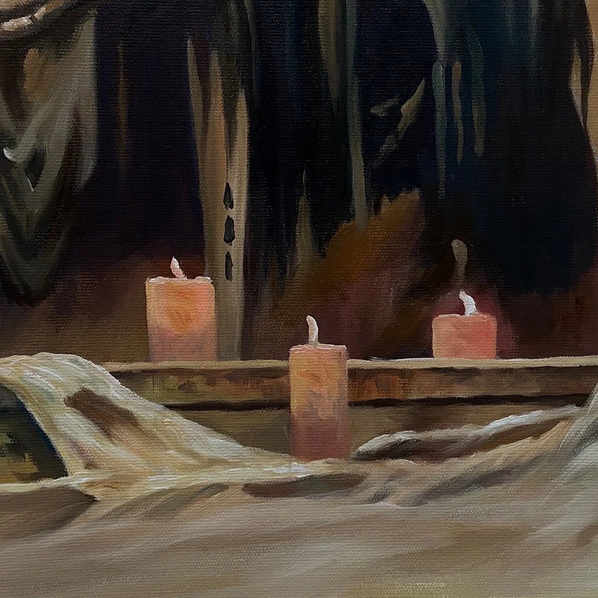 THE LAST SUPPER: Dark Art, Gothic Decor, Panoramic Wall Art | rolled canvas, ready for custom framing