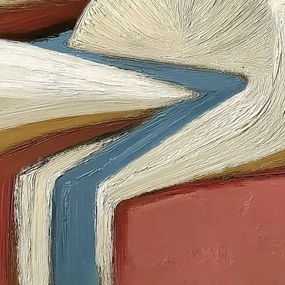 THE SILENT JOURNEY: Textured Wabi Sabi Abstract Landscape Painting | rolled canvas, ready for custom framing