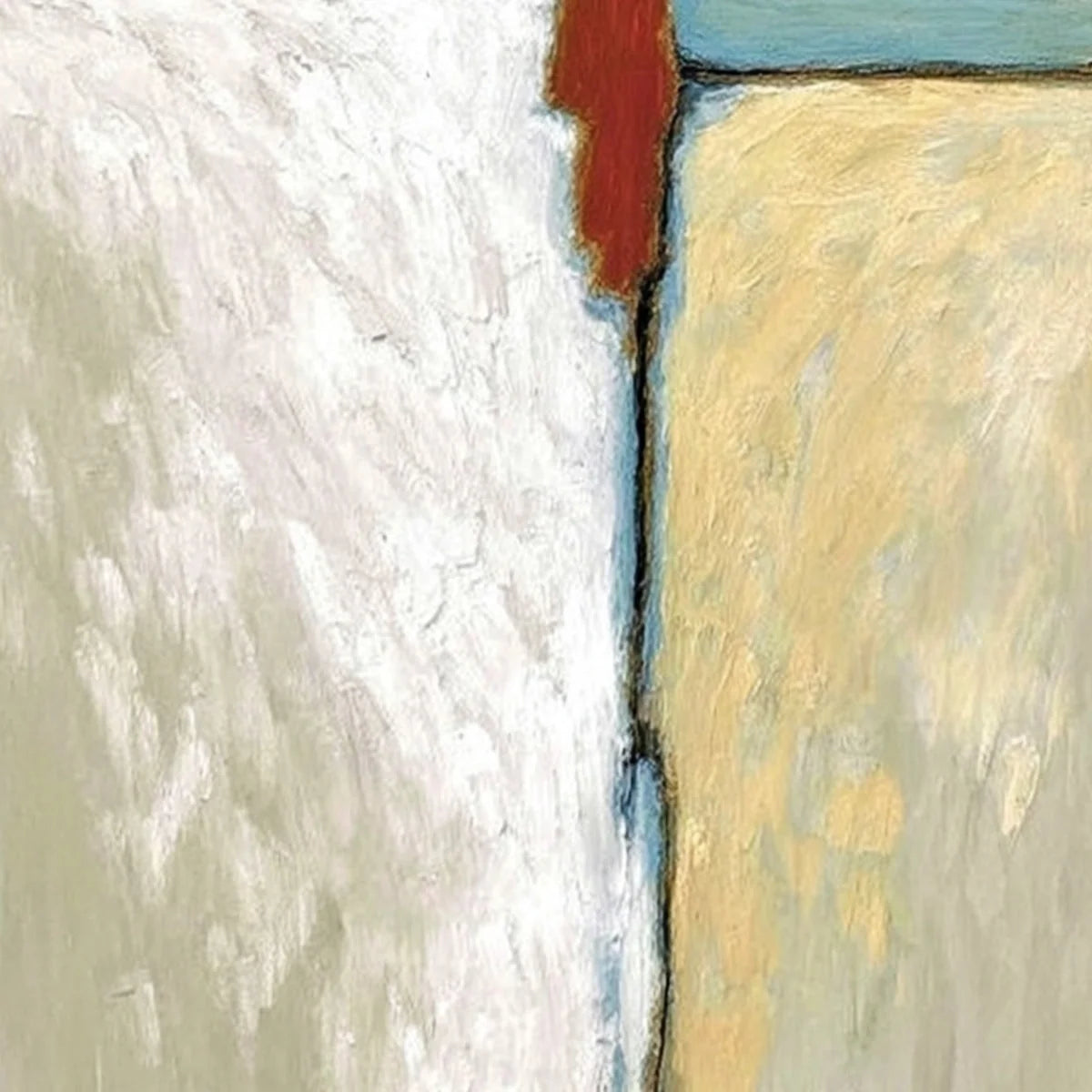 THE WATCHER: Minimalist Figurative Abstract Textured Painting | rolled canvas, ready for custom framing