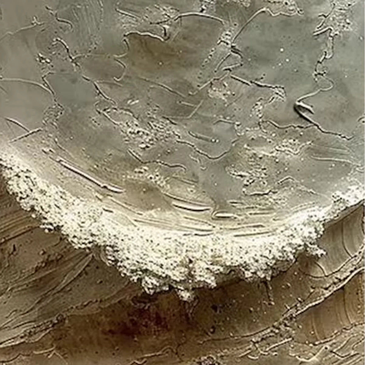 TIDAL WHISPER: Textured Wabi Sabi Coastal Diptych Oil Painting | rectangular format, hand-painted canvas edge
