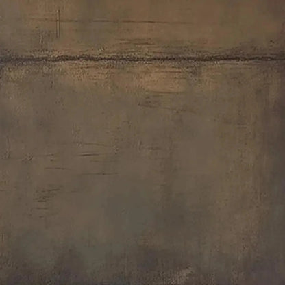 UMBER ABSTRACT LANDSCAPE: Abstract Painting in Brown | rectangular format, hand-painted canvas edge