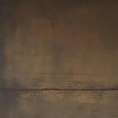UMBER ABSTRACT LANDSCAPE: Abstract Painting in Brown | rolled canvas, ready for custom framing