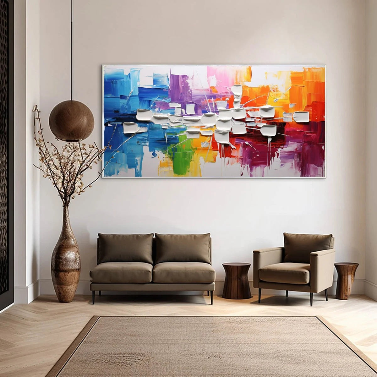 URBAN ABSTRACT: Textured Abstract Oil Painting | Abstract closeup, raised brushwork detail