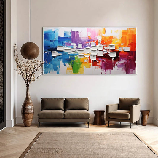 URBAN ABSTRACT: Textured Abstract Oil Painting