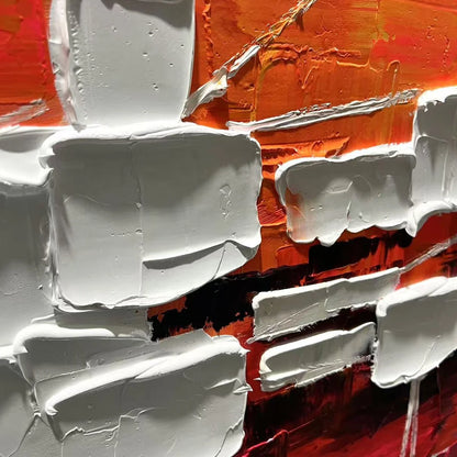 URBAN ABSTRACT: Textured Abstract Oil Painting | rolled canvas, ready for custom framing