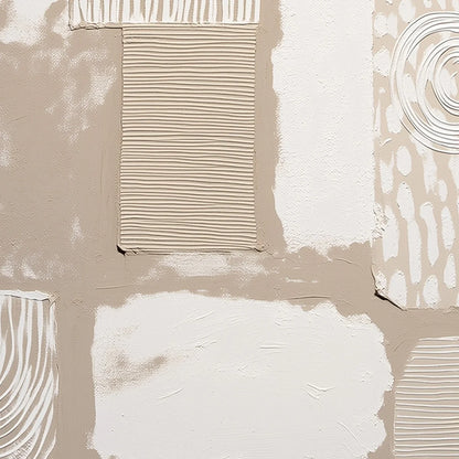 URBAN ARTIFACTS: Large Textured Minimalist Abstract Painting | rolled canvas, ready for custom framing