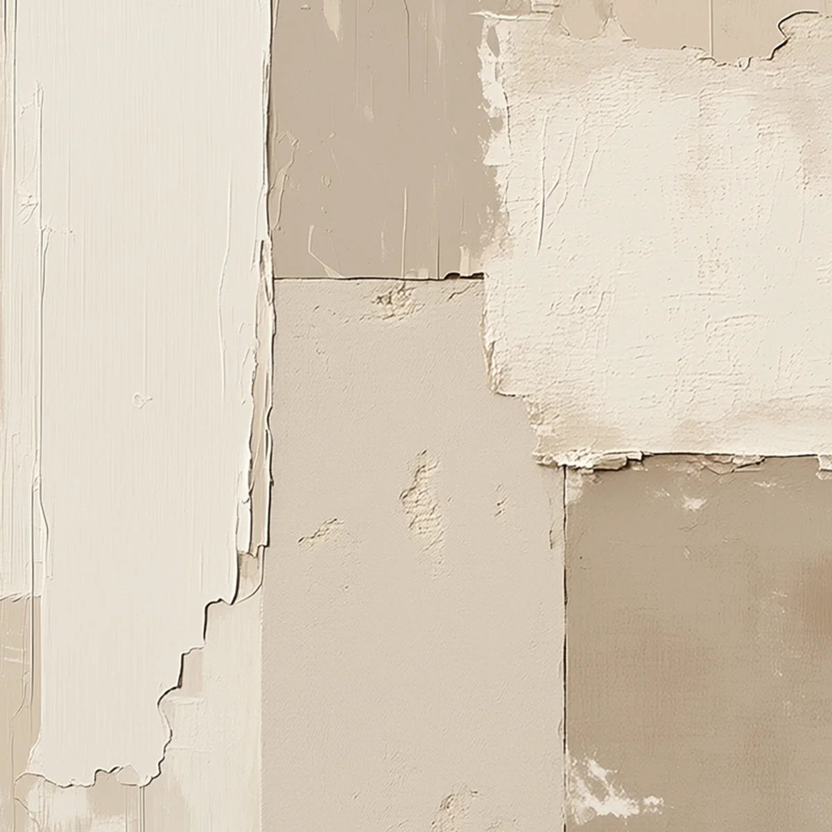 URBAN FOSSIL: Large Vertical Textured Minimalist Abstract Painting | rolled canvas, ready for custom framing