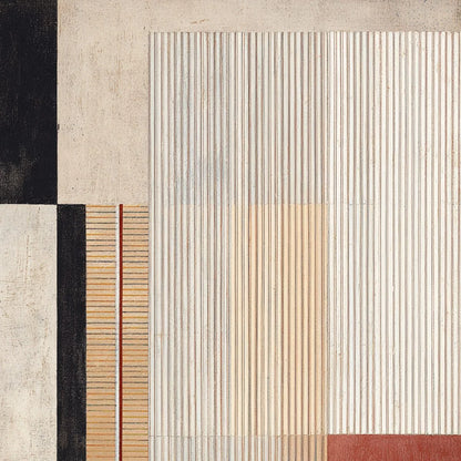 URBAN GRID: Modern Geometric Abstract Architectural Painting | rolled canvas, ready for custom framing