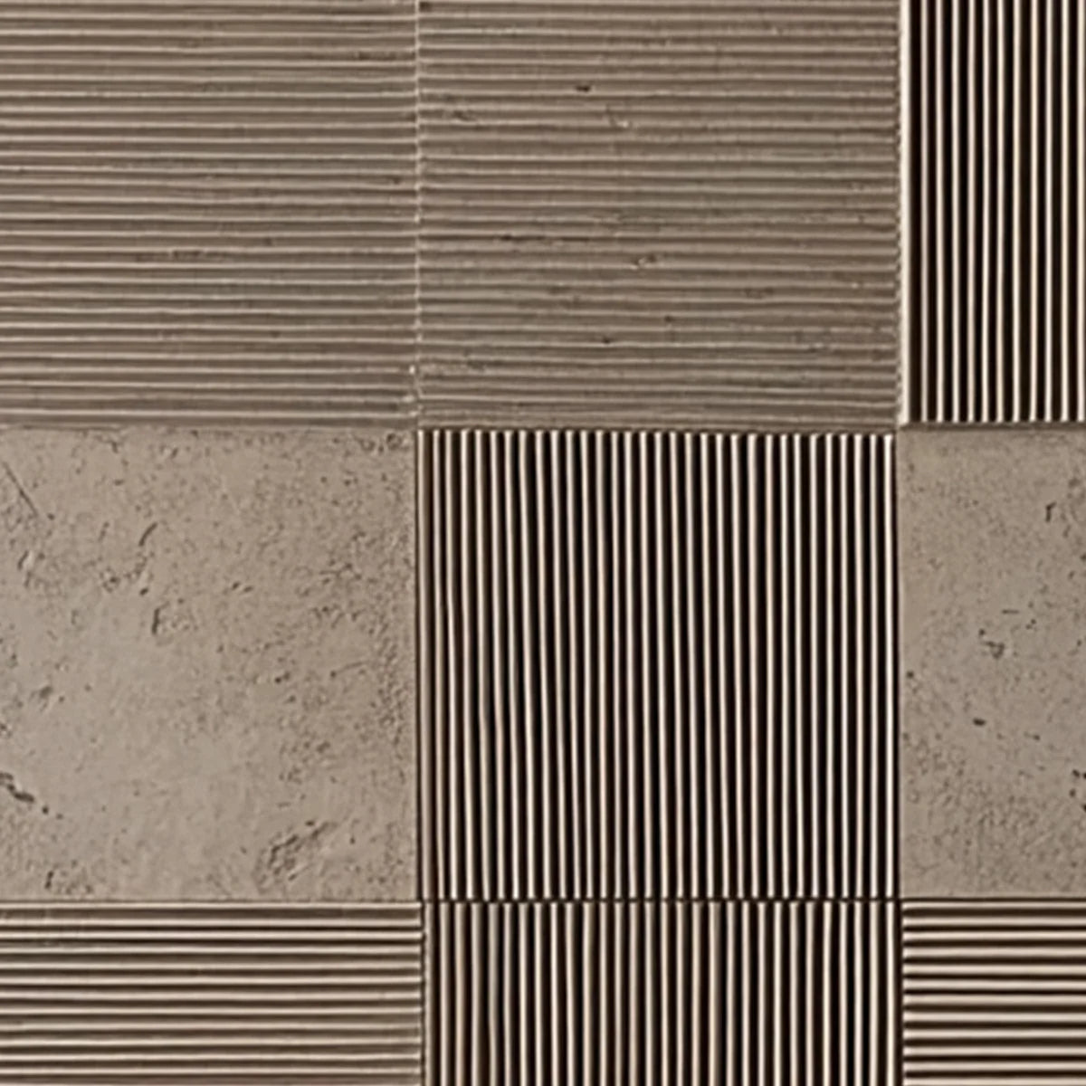 URBAN GRID: Textured Minimalist Abstract Painting in Neutral Tones | rolled canvas, ready for custom framing