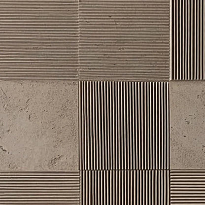URBAN GRID: Textured Minimalist Abstract Painting in Neutral Tones | rolled canvas, ready for custom framing