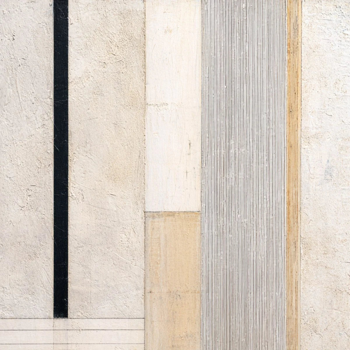 URBAN GRID: Textured Minimalist Architectural Abstract Painting | rolled canvas, ready for custom framing