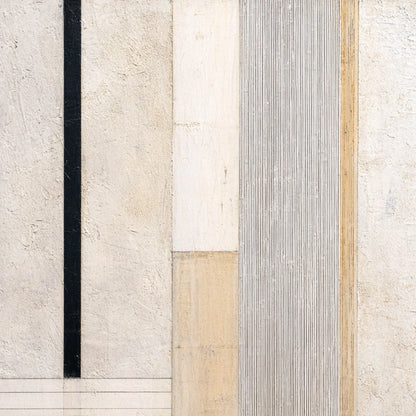 URBAN GRID: Textured Minimalist Architectural Abstract Painting | rolled canvas, ready for custom framing