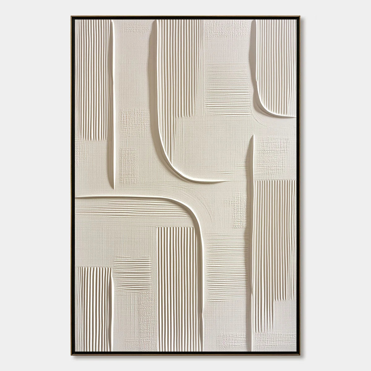 URBAN PATHWAYS: Textured Minimalist Wabi Sabi Abstract Wall Art | hanging in living room, Minimalist wall art