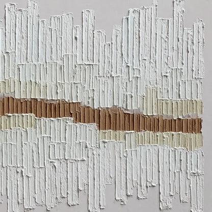 URBAN RHYTHM: Large Horizontal Textured Minimalist Abstract Painting | rolled canvas, ready for custom framing