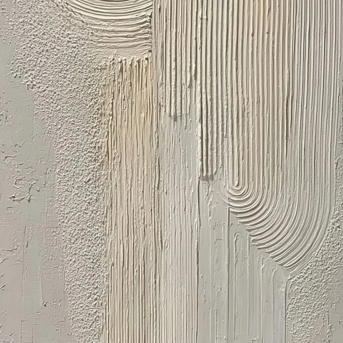 URBAN SANCTUARY: Textured Minimalist Arch Abstract Painting | rolled canvas, ready for custom framing