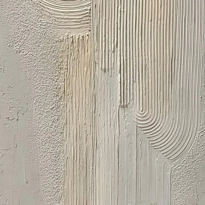 URBAN SANCTUARY: Textured Minimalist Arch Abstract Painting | rolled canvas, ready for custom framing