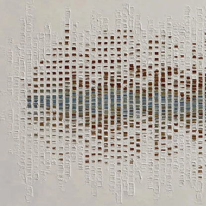 URBAN SONATA: Large Textured Minimalist Abstract Painting | rectangular format, hand-painted canvas edge
