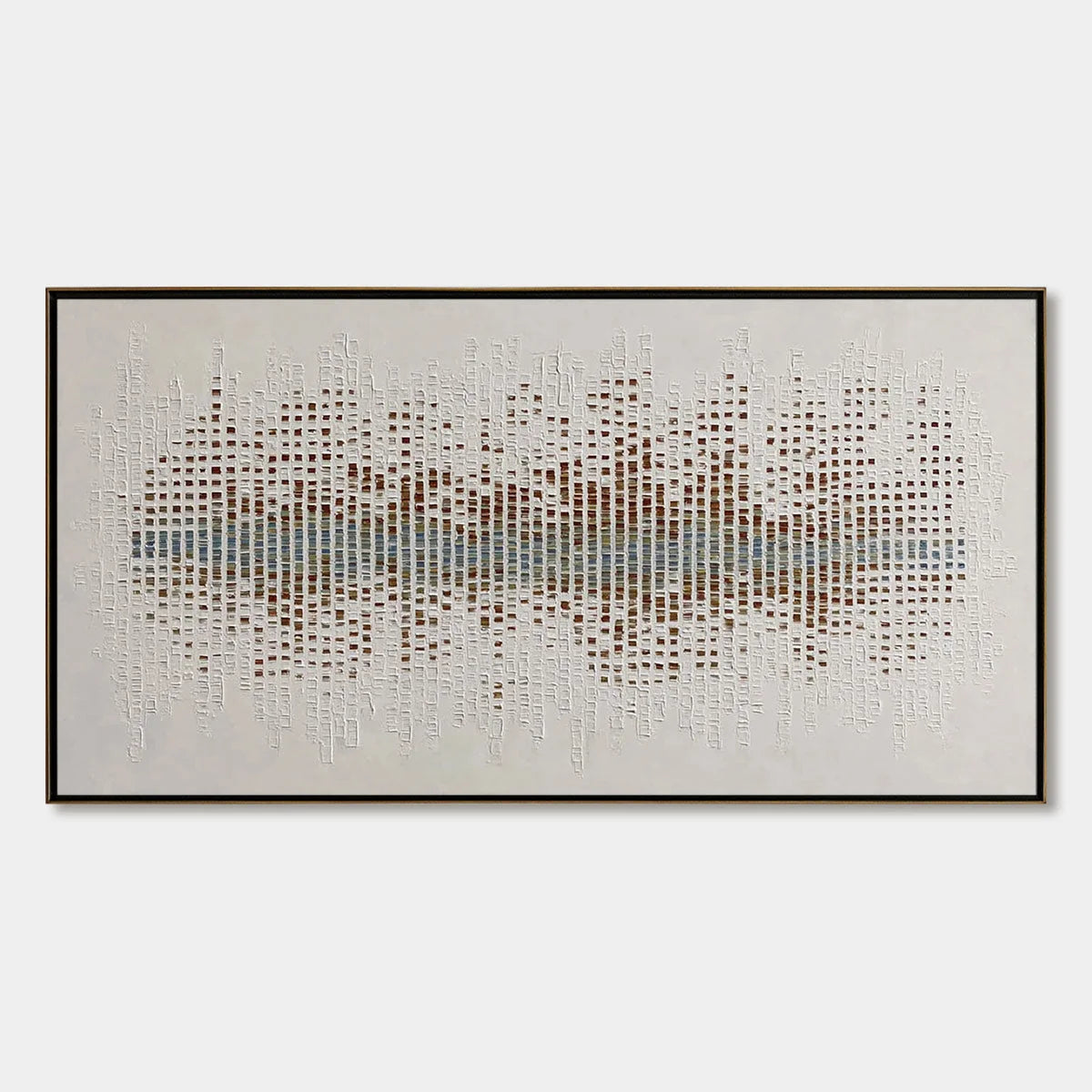 URBAN SONATA: Large Textured Minimalist Abstract Painting | hanging in living room, Minimalist wall art