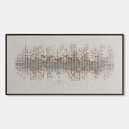URBAN SONATA: Large Textured Minimalist Abstract Painting | hanging in living room, Minimalist wall art