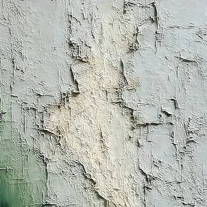 VERDANT CHASM: Textured Wabi Sabi Abstract Landscape Painting | rolled canvas, ready for custom framing