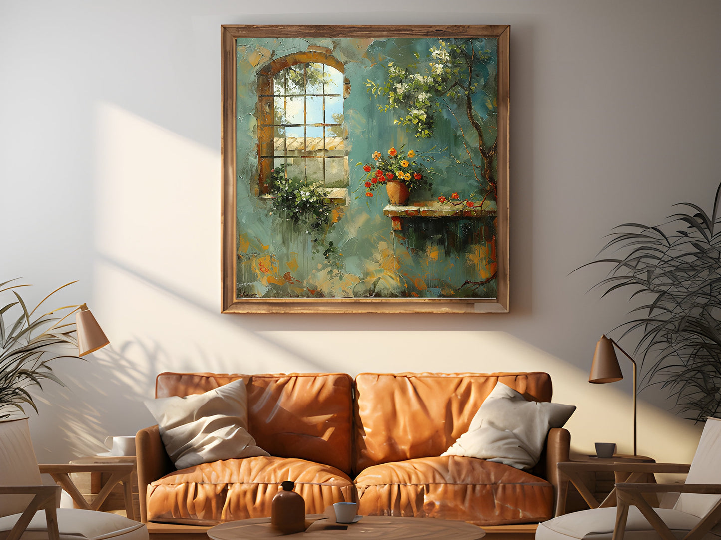 50x50 cm oil painting for living room - image 3 of 9