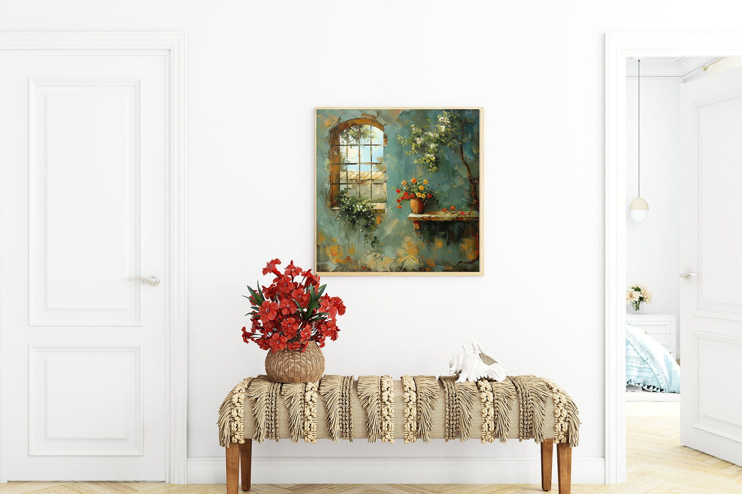 50x50 cm oil painting for living room - image 4 of 9