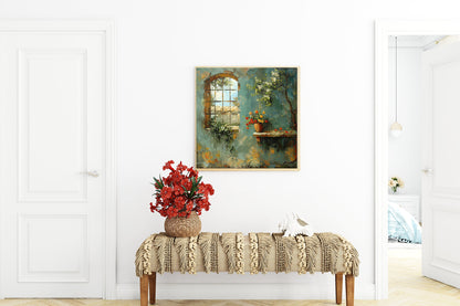 50x50 cm oil painting for living room - image 4 of 9