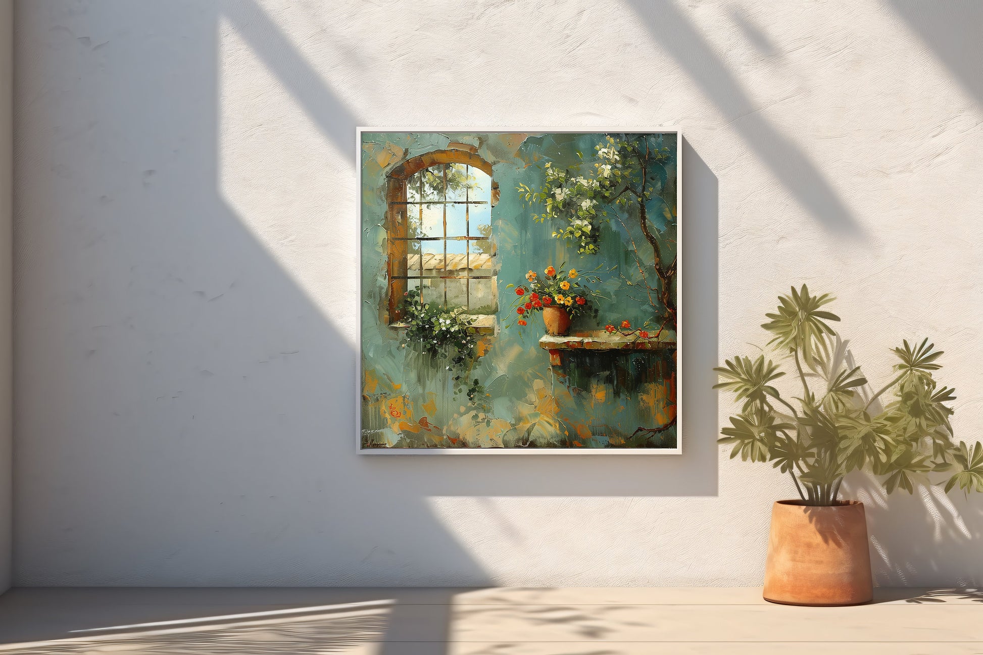 50x50 cm oil painting for living room - image 5 of 9