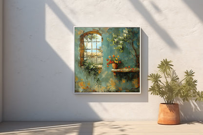 50x50 cm oil painting for living room - image 5 of 9