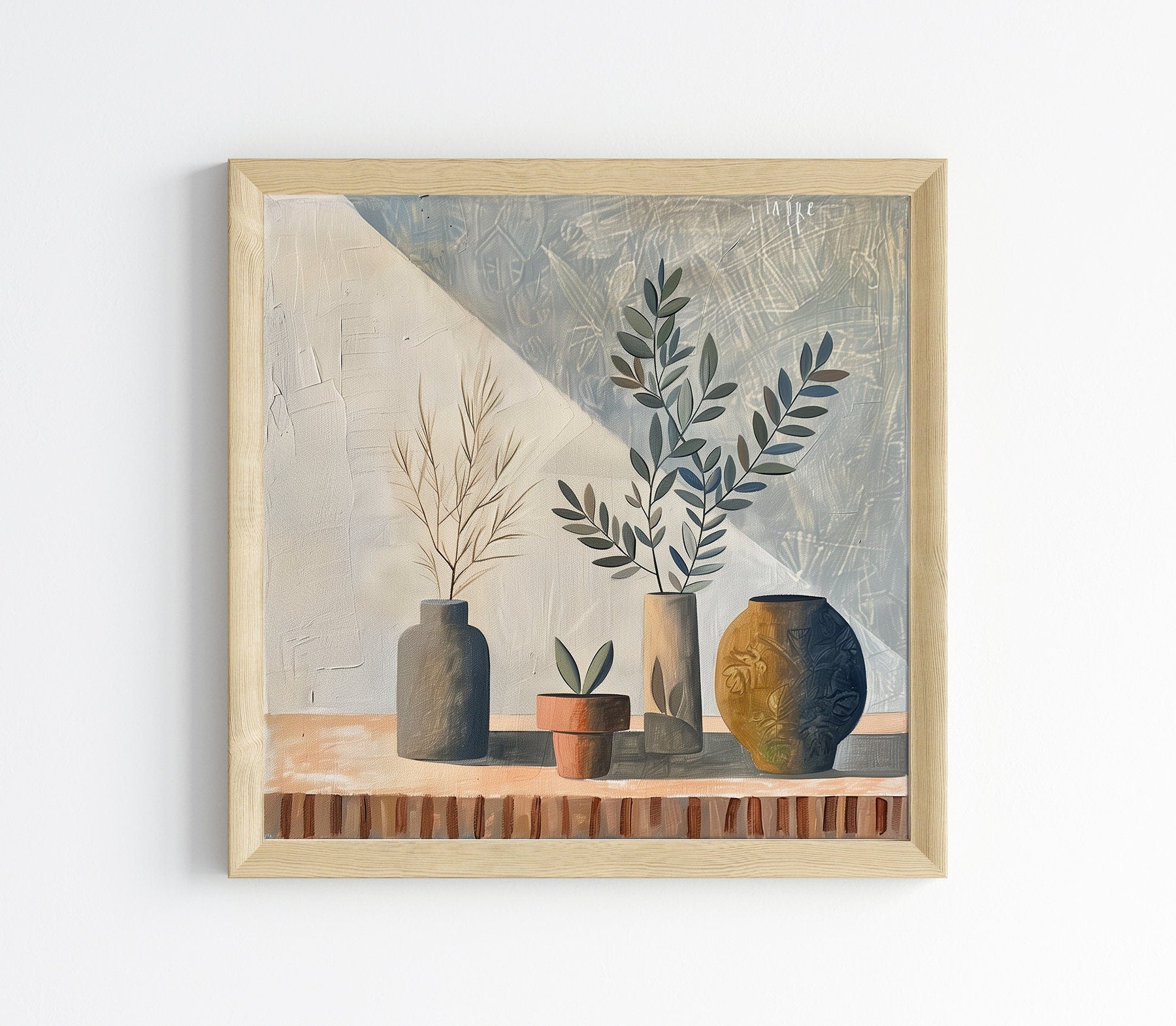 50x50 cm oil painting for home decor - image 3 of 10