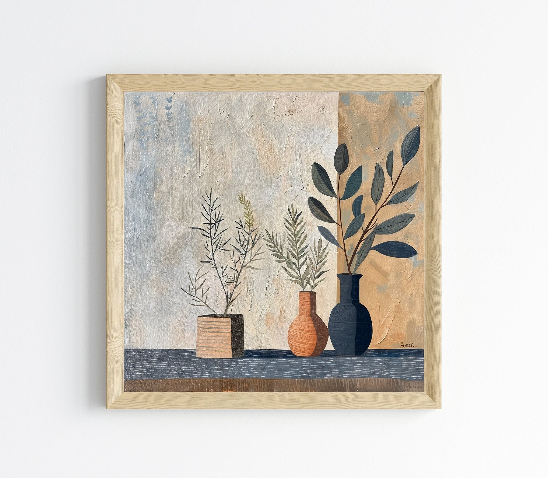 50x50 cm oil painting for home decor - image 4 of 10