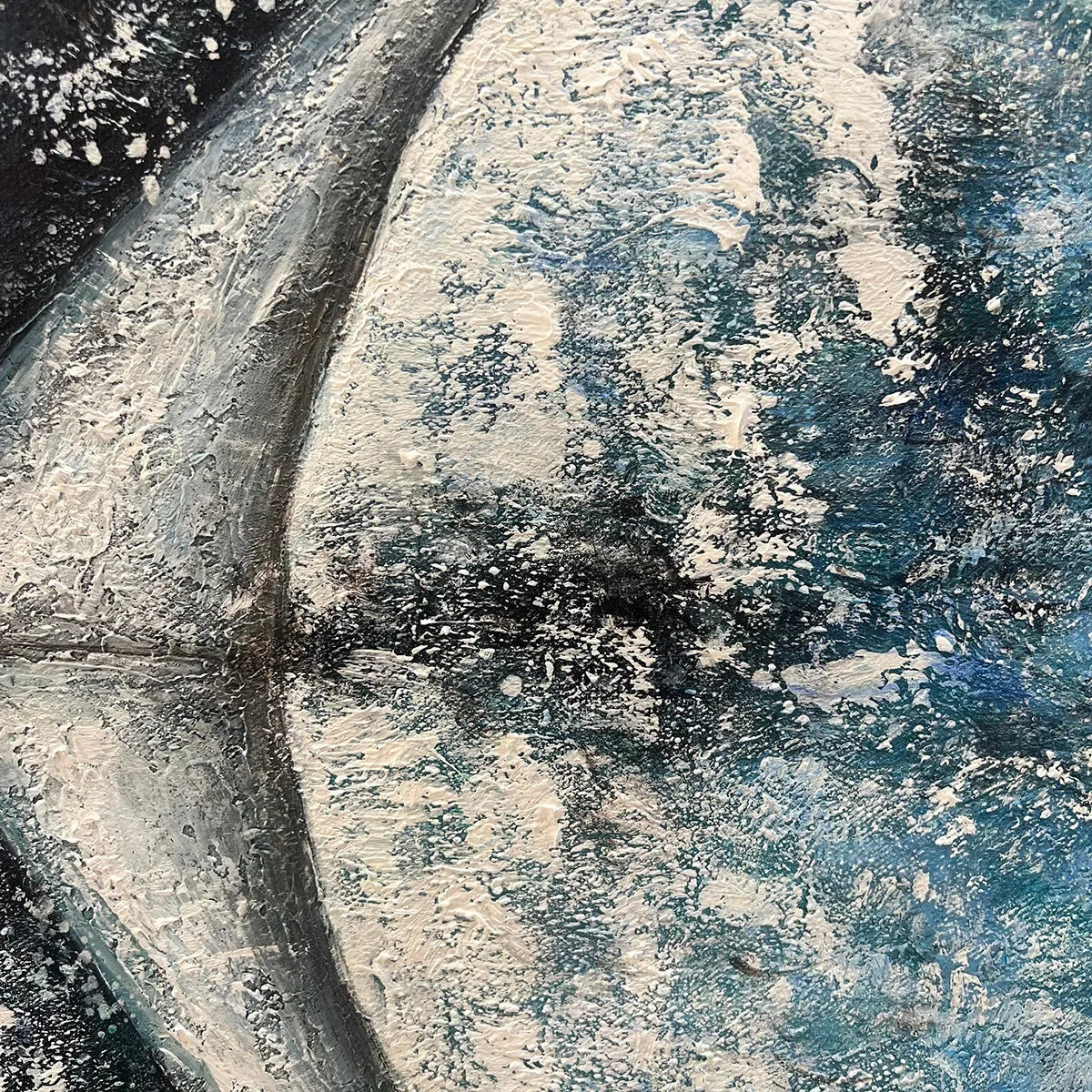 WHALE'S GRACE: Textured Whale Tail Painting, Ocean Animal Art, Blue, Living Room, Bedroom, Office | rolled canvas, ready for custom framing