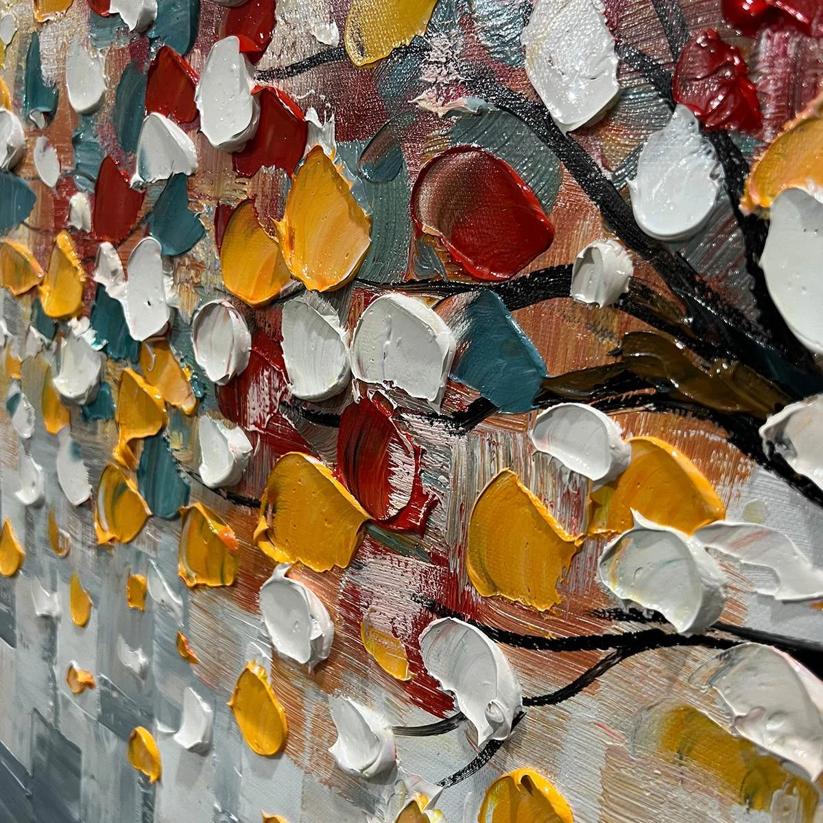 WHIMSICAL WONDER: Textured Panoramic Oil Painting | rolled canvas, ready for custom framing