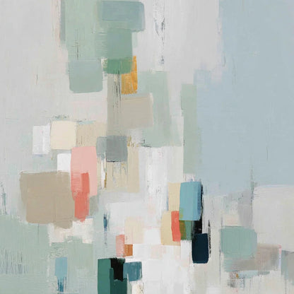 WHISPER: Minimalist Muted Tone Abstract Wall Art | rolled canvas, ready for custom framing