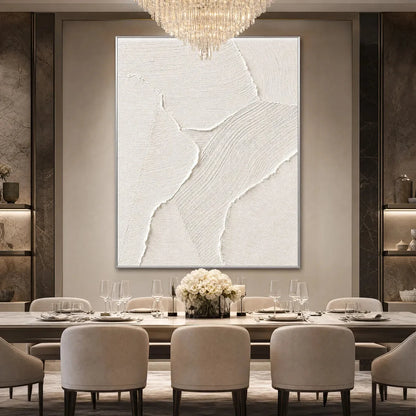 WHISPER: Wabi Sabi Style Textured Abstract Painting | rolled canvas, ready for custom framing