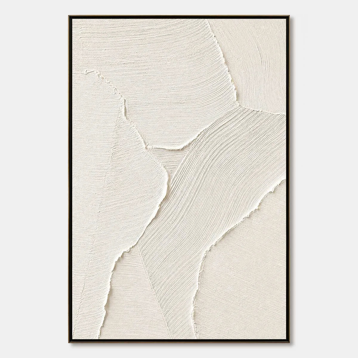 WHISPER: Wabi Sabi Style Textured Abstract Painting | hanging in living room, Abstract wall art
