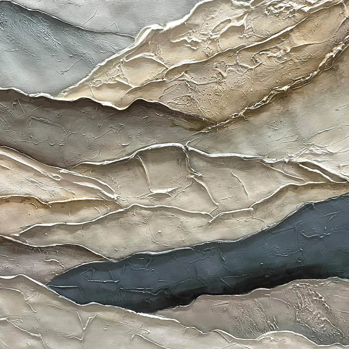 WHISPERING RIDGES | rectangular format, hand-painted canvas edge