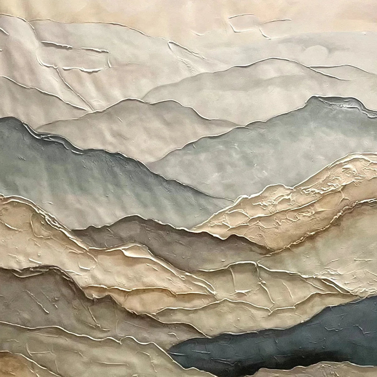WHISPERING RIDGES | black frame version on white wall
