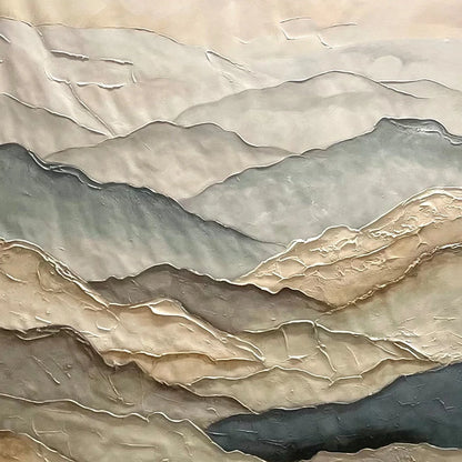 WHISPERING RIDGES | black frame version on white wall