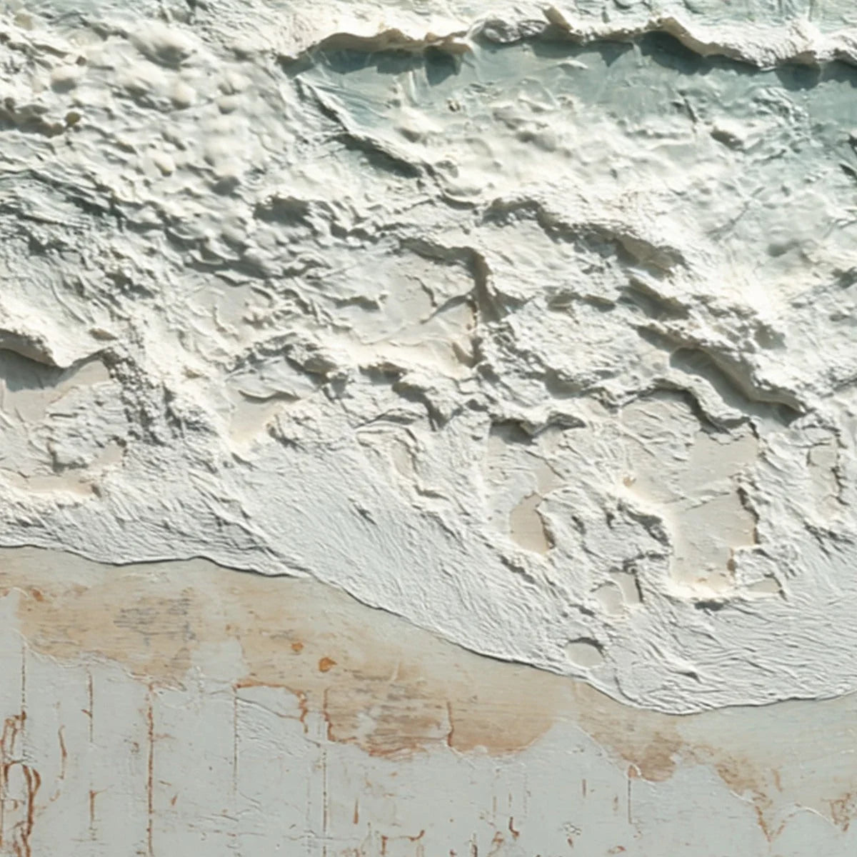 WHISPERING TIDE | rectangular format, hand-painted canvas edge