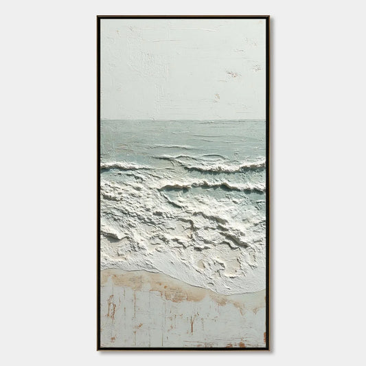 WHISPERING TIDE | hanging in , Minimalist wall art