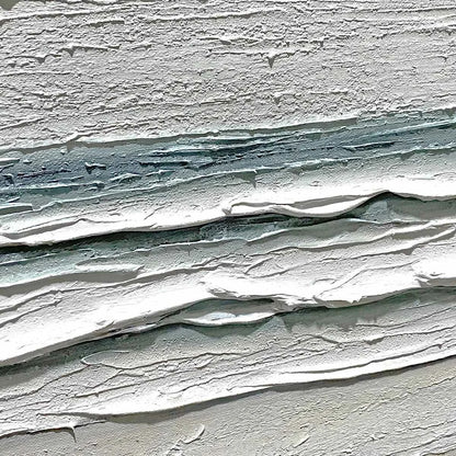 WHISPERING TIDE | rectangular format, hand-painted canvas edge
