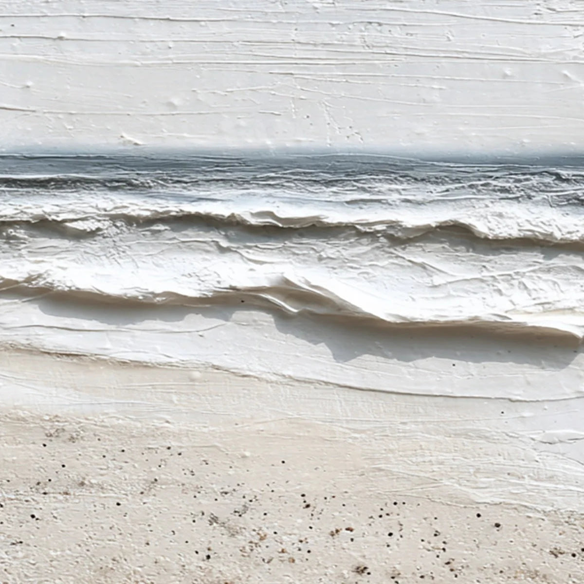WHISPERING TIDE | black frame version on white wall