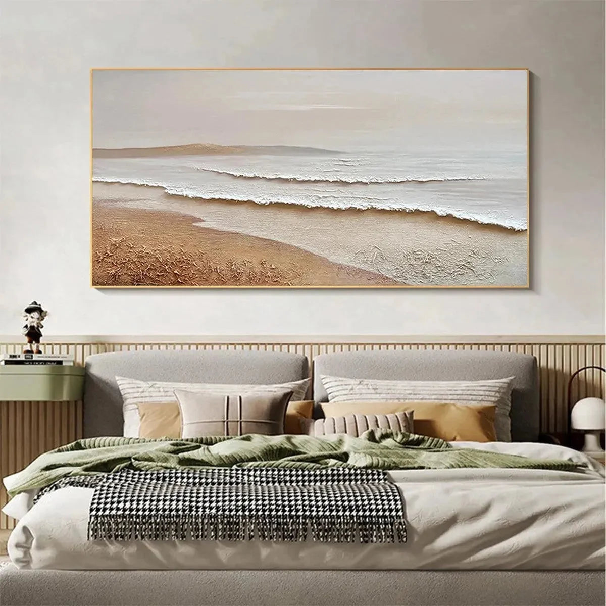 WHISPERING TIDES | beige palette, original  art
