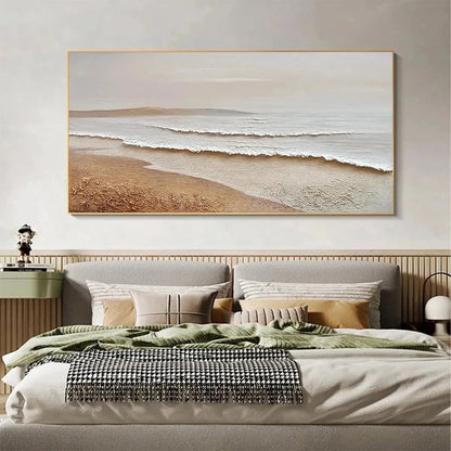 WHISPERING TIDES | beige palette, original  art