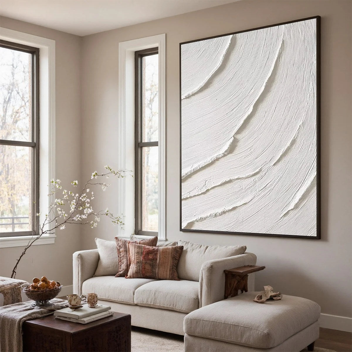 WHISPERING WAVES | Minimalist mood, soft natural light studio shot