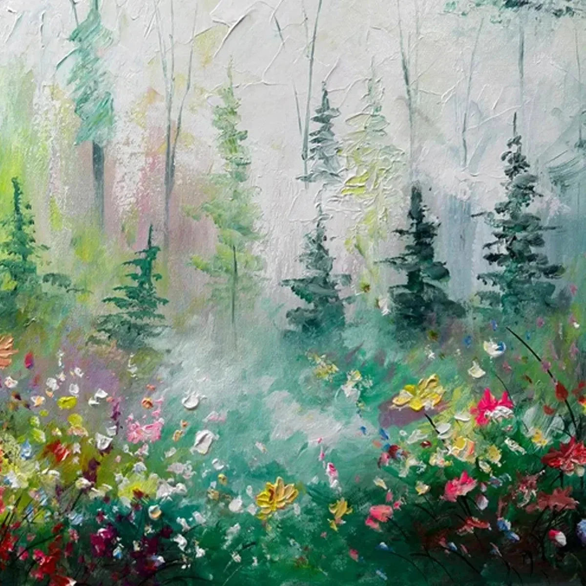 WHISPERING WOODS | rolled canvas, ready for custom framing